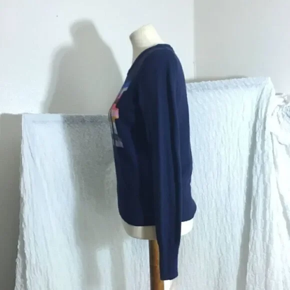 Gap Love Rainbow Crew Sweater Top Size Small - Picture 4 of 7